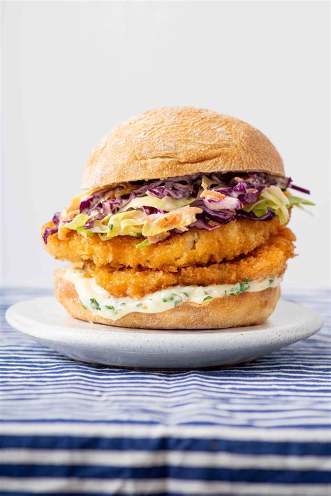 Air Fryer Crispy Fish Burgers With Cabbage Slaw Clodagh Mckenna
