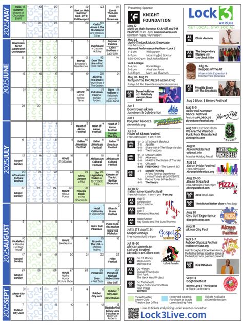 Akron Lock 3 Full 2023 Summer Concert And Event Schedule Wkyc Com