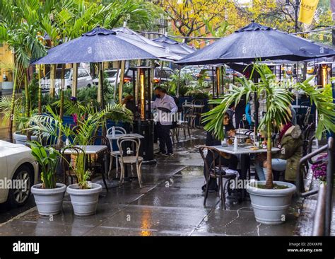 Al Fresco Dining At A Restaurant In The Soho Neighborhood Of New York