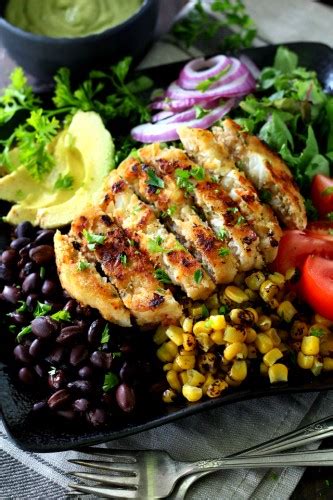 Alaskan Pollock Southwestern Salad With Avocado Dressing Kim S Cravings
