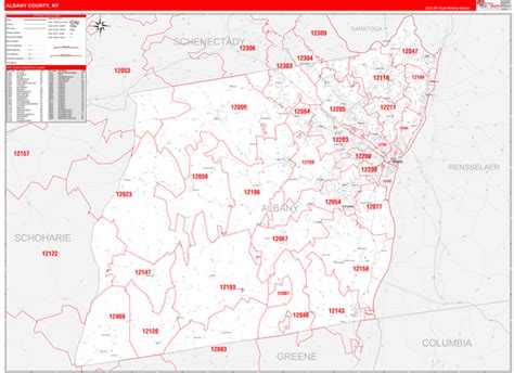 Albany Zip Codes Map Albany County Zip Codes Map New York