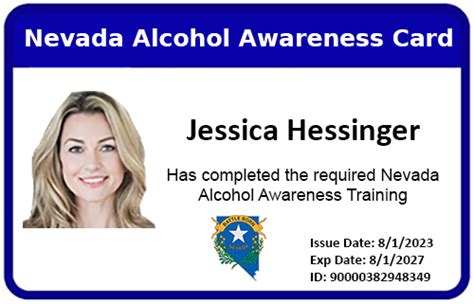Alcohol Awareness Card
