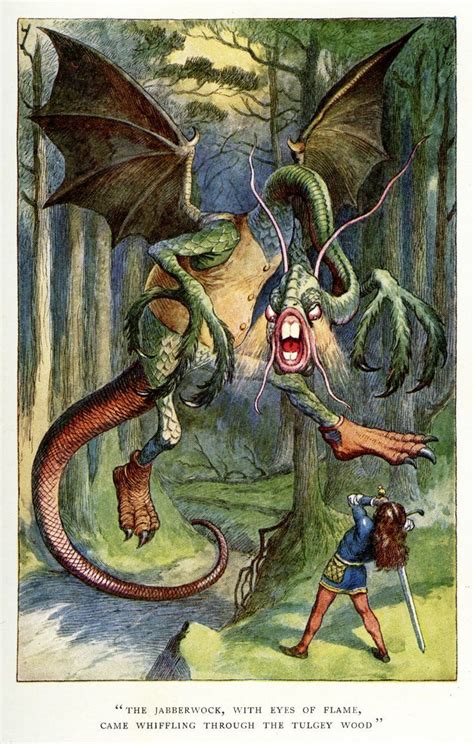 Jabberwocky in Alice Wonderland