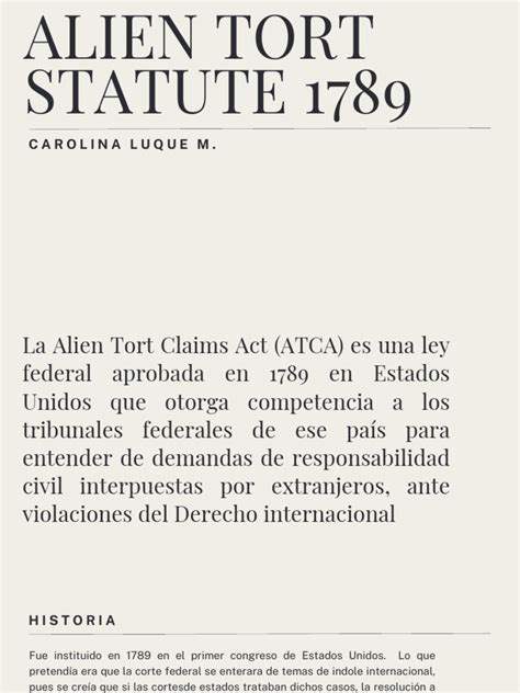 Alien Tort Statute Explained