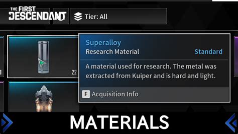 All Materials And How To Get Them The First Descendant Game8