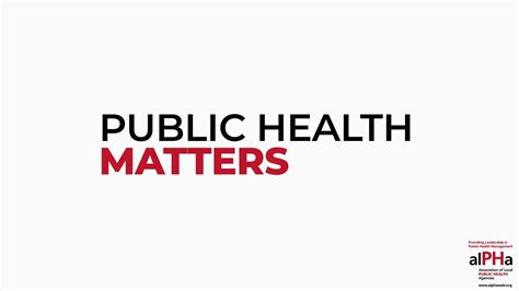 Alpha Primer Public Health Matters Youtube