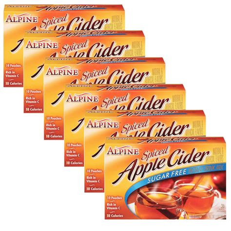 Alpine Cider Sugar Free Spiced Apple Cider 10 Pouches