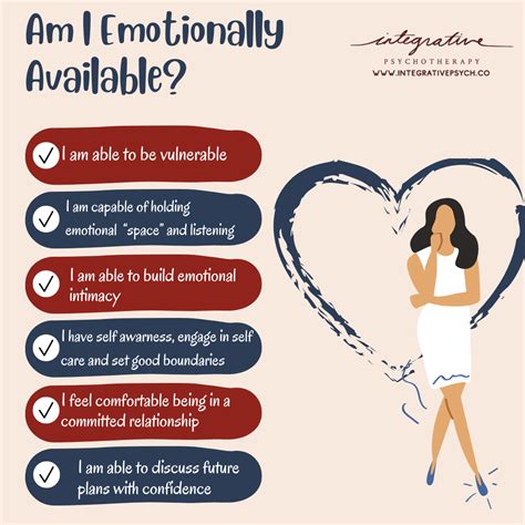 Am I With An Emotionally Unavailable Man Integrative Psychotherapy