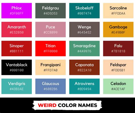 Amaranth And 30 Other Weird Color Names Thought Catalog