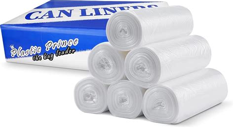 Amazon Com 250 Pack 45 Gallon Clear Trash Bags 12 Mic High Density