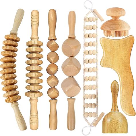 Amazon Com 4Pcs Wood Therapy Massage Tools Onuemp Massage Roller Amazon Com 4Pcs Wood Therapy Massage Tools Onuemp Massage Roller