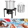 Amazon Com 80 Qt Seafood Boil Pot Aluminum Crawfish Boiler With Steam
