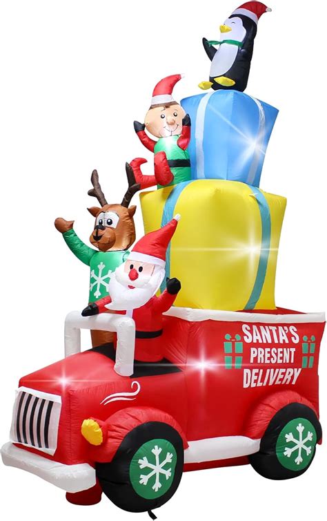 Amazon Com 9Ft Christmas Inflatable Car Outdoor Decoration With Led Lights Blow Up Truck Penguin Santa Deer Elf And Presents On The Christmas Car Easter Holiday Outdoor Indoor Lighted Decoration Patio Lawn Garden Amazon Com 9Ft Christmas Inflatable Car Outdoor Decoration With Led Lights Blow Up Truck Penguin Santa Deer Elf And Presents On The Christmas Car Easter Holiday Outdoor Indoor Lighted Decoration Patio Lawn Garden