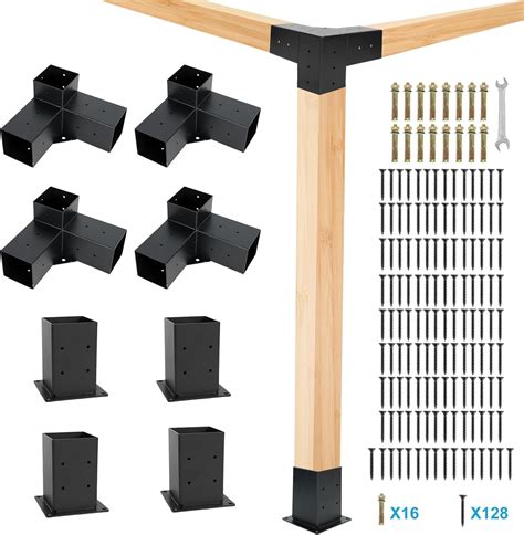 Amazon Com Aikosin Gazebo Brackets Kit Pergola Brackets Kit 4X4 Actual
