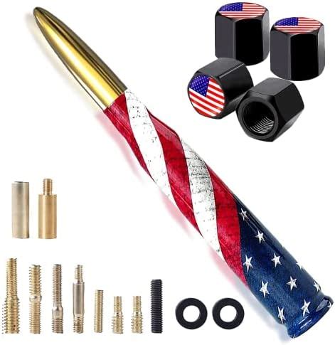 Amazon Com American Flag Car Bullet Antenna Truck Exterior Decoration Accessories New Upgrade Flag Design Car Antenna Replacement For Car Suv Truck Most Auto Cars Antenna Accessories Red Electronics