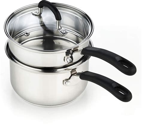 Amazon Com American Kitchen Stainless Steel Double Boiler Insert For 2 Quart And 3 Quart Sauce Pans Made In America Home Kitchen