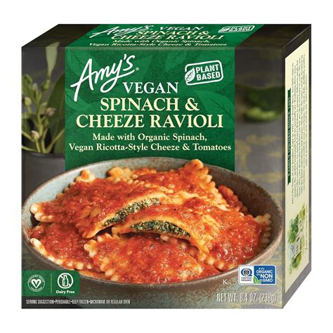 Amazon Com Amy S Frozen Meals Vegan Vegetable Lasagna Made With Organic Vegetables And Cheeze Vegan Cheese Gluten Free 9 Oz Grocery Gourmet Food