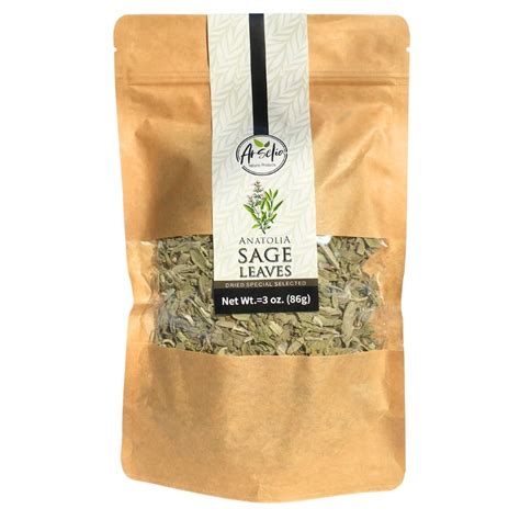 Amazon Com Arselia Dried Sage Leaves Premium Wild Sage Whole Sage