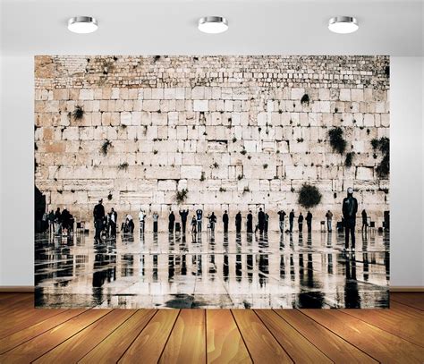 Amazon Com Beleco 12X8ft Fabric Western Wall Backdrop Jerusalem Wailing Wall Old City Of Israel Judaism Spirituality Worship Religious Church Event Room Decor Photo Booth Studio Prop Electronics
