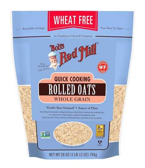 Amazon Com Bob S Red Mill Gluten Free Quick Cooking Rolled Oats 28 Oz Pack Of 1 Gluten Free Non Gmo Vegan Whole Grain Kosher