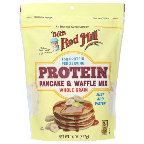 Amazon Com Bob S Red Mill Mill Protein Pancake And Waffle Mix 14 Ounce Pack Of 3 Grocery Gourmet Food