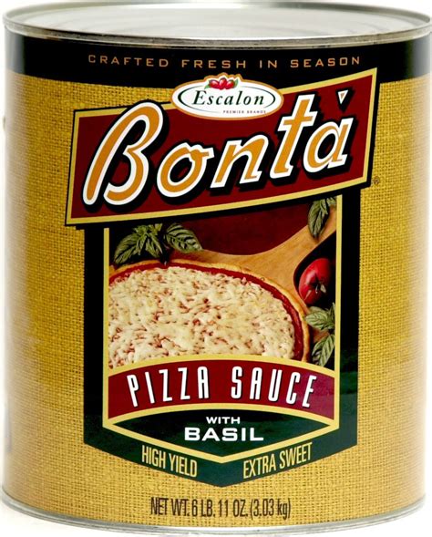 Amazon Com Bonta Pizza Sauce With Basil 6 Pound 11 Ounce No 10 Can Grocery Gourmet Food