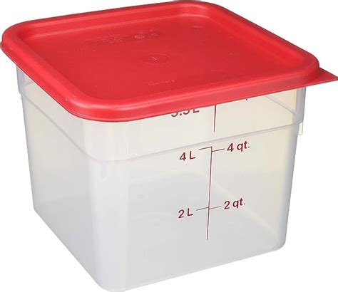 Amazon Com Cambro 6Sfspp190 Translucent Food Container With Lid 6 Quart Home Kitchen