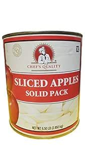 Amazon Com Chef S Quality Sliced Apples 6 Lb Can Grocery Gourmet Food