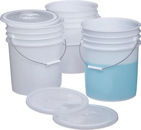 Amazon Com Consolidated Plastics 5 Gallon Food Grade Buckets With Easy
