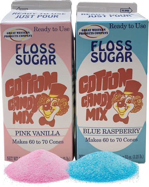 Amazon Com Cotton Candy Floss Sugar Blue Raspberry Pink Vanilla Cherry 3 25 Lbs 3 Pack