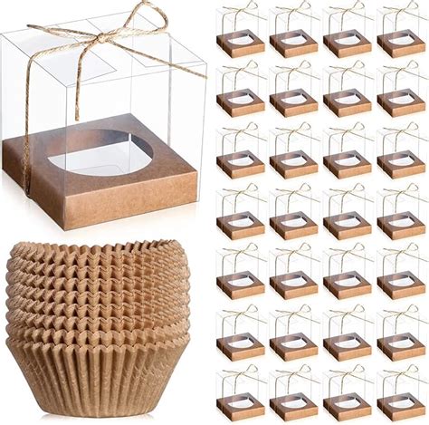 Amazon Com Ctosree 50 Sets Clear Plastic Cupcake Boxes 3 5 Inches Amazon Com Ctosree 50 Sets Clear Plastic Cupcake Boxes 3 5 Inches