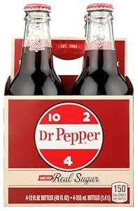 Amazon Com Dr Pepper 4Pk 12Oz Glass Grocery Gourmet Food