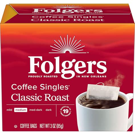 Amazon Com Folgers Coffee Singles Classic Decaf Medium Roast Coffee