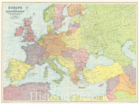 Amazon Com Historic Pictoric Map Europe 1939 2 Bartholomew S Map Of Amazon Com Historic Pictoric Map Europe 1939 2 Bartholomew S Map Of
