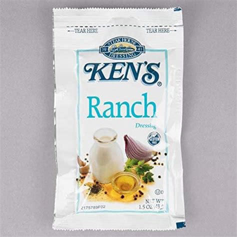 Amazon Com Ken S 1 5 Ounce Ranch Dressing Packets Case Of 60 Grocery Gourmet Food