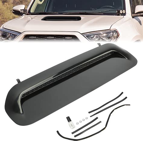 Amazon Com Kuafu Front Upper Hood Scoop Sport Hood Compatible With 2010 2022 Toyota 4Runner 2012 2015 Toyota Tacoma Bulge Insert Upgrade Air Flow Scoop Kit Unpainted Black