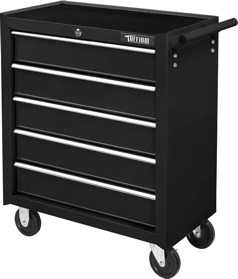 Amazon Com Ljlb Maximize Storage With Heavy Duty Metal Tool Storage Cabinet On Wheels Lockable Drawers And Ergonomic Design Black Gray Home Kitchen