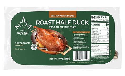Amazon Com Maple Leaf Farms Roast Half Duck 10 Oz Grocery Gourmet Food