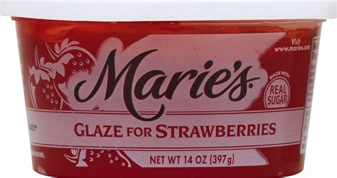 Amazon Com Marie S Pie Glaze Strawberry 14 Oz Grocery Gourmet Food