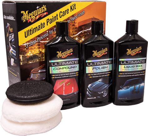 Amazon Com Meguiar S Ultimate 3 Step Paint Care Kit Car Detailing And Polishing Kit