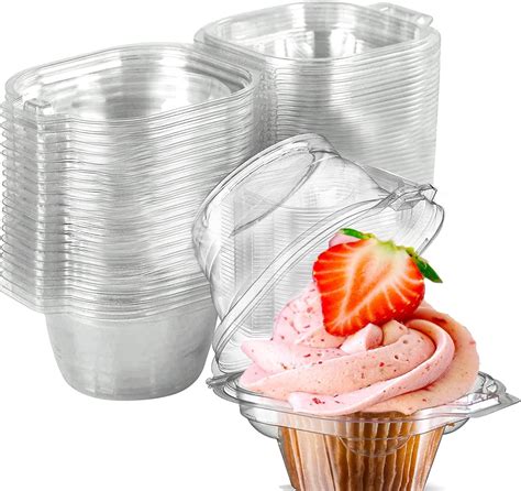 Amazon Com Meygajoe 2023 Update Individual Cupcake Containers Single Amazon Com Meygajoe 2023 Update Individual Cupcake Containers Single