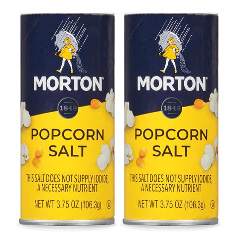 Amazon Com Morton Popcorn Salt 3 75 Ounce Pack Of 2 Everything Else