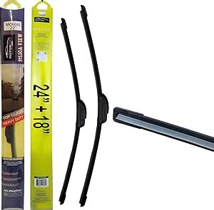 Amazon Com Motoropt Silica View 24 16 Silicone Automotive Replacement Windshield Wiper Blades For My Car Grey Silicone Rubber 5X Last Longer J U Type Hook Vehicle Specific Fitment Automotive