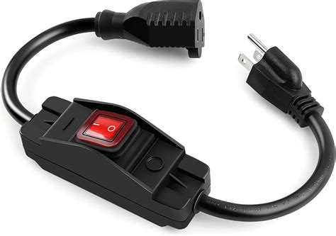 Amazon Com Muelnmey Extension Cord With Switch On Off 3 Prong 1625W