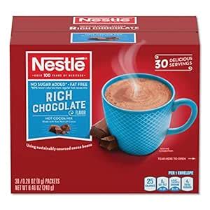 Amazon Com Nestle Cocoa Mix No Sugar Added 30 Count 28 Oz Packets Grocery Gourmet Food