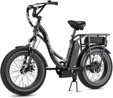 Amazon Com Oraimo Electric Bike For Adults 750W Motor Peak 1000W 20 X4 0 Fat Tire Dual Ul Certified 48V 10 4Ah Removable Battery Ebike With 4A 3H Fast Charge And Front Fork Suspension Electric Bicycle Black Sports