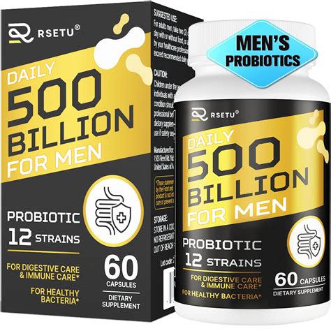 Amazon Com Probiotics For Men 500 Billion Cfu 12 Strains Mens