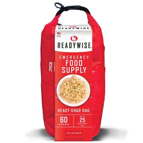 Amazon Com Readywise 7 Day Emergency Food Supply 60 Servings Grab Bag Camping Essentials Freeze Dried Survival Food Kit Dehydrated Meals Prepper Bug Out Bag Hurricane Supplies Up To 25