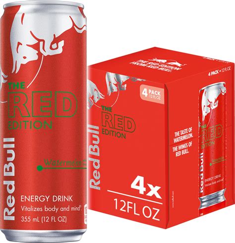 Amazon Com Red Bull Energy Drink With 80Mg Caffeine Plus Taurine B Vitamins 8 4 Fl Oz 6 Packs Of 4 Cans Pack Of 24 Grocery Gourmet Food
