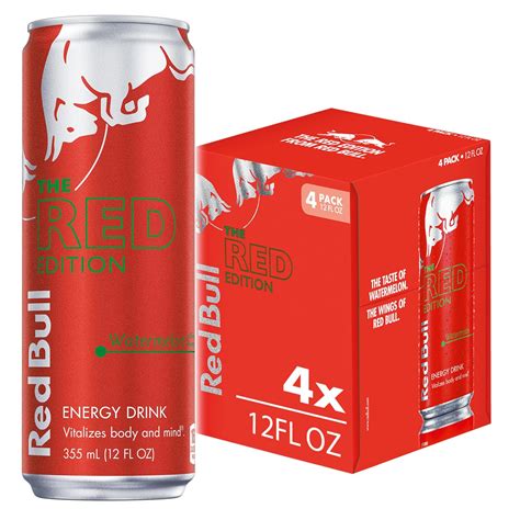 Amazon Com Red Bull Red Edition Energy Drink Watermelon With 114Mg